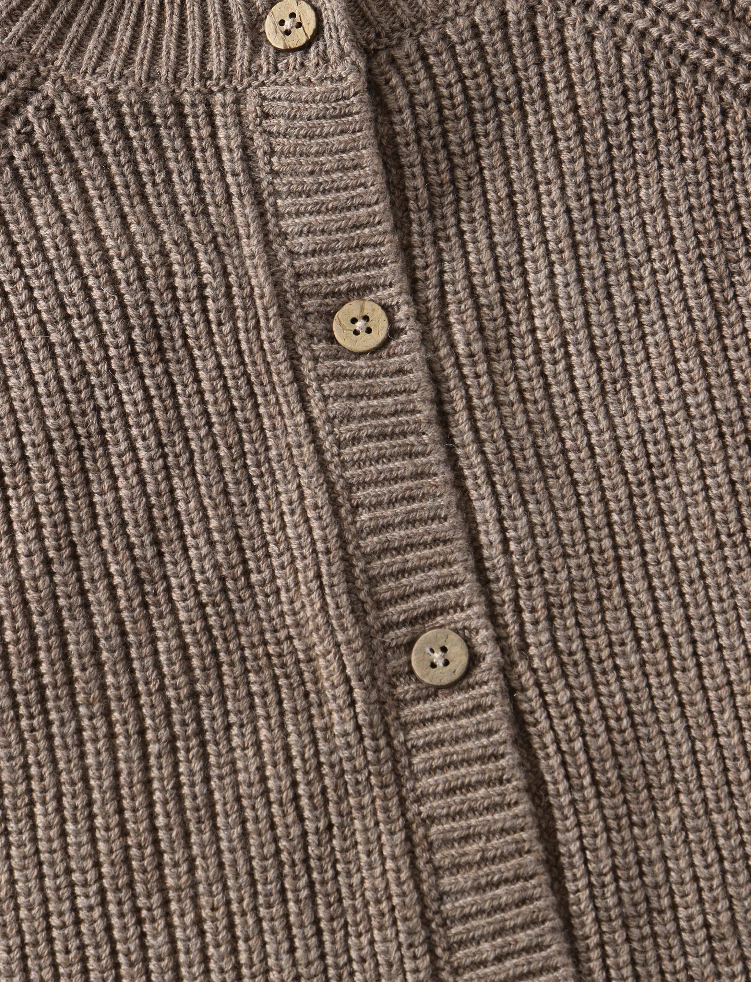 Huttelihut - Cardigan Knit w. Wool - cardigans - cinder melange - 3