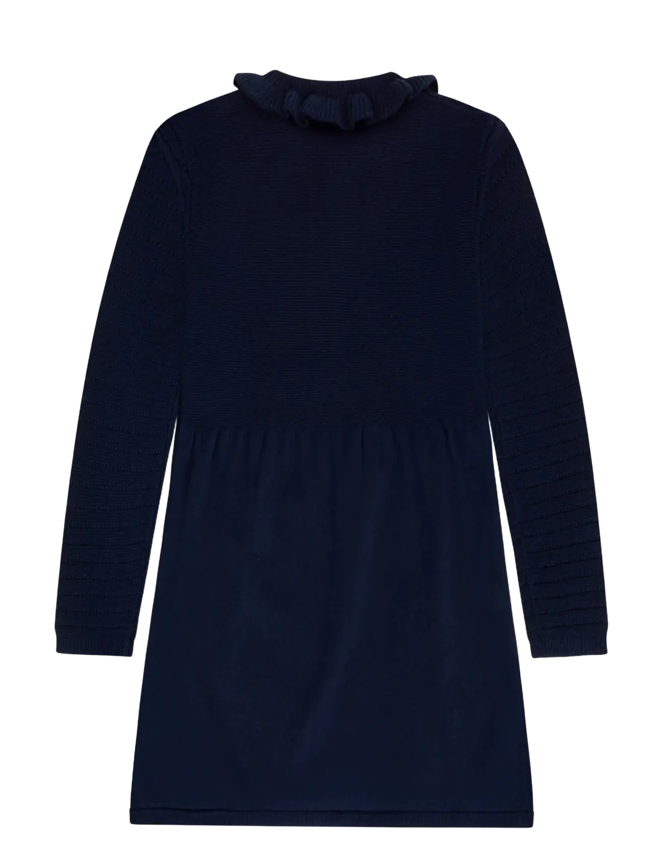 Huttelihut - Dress LS Knit w. Wool - langærmede hverdagskjoler - black iris - 1
