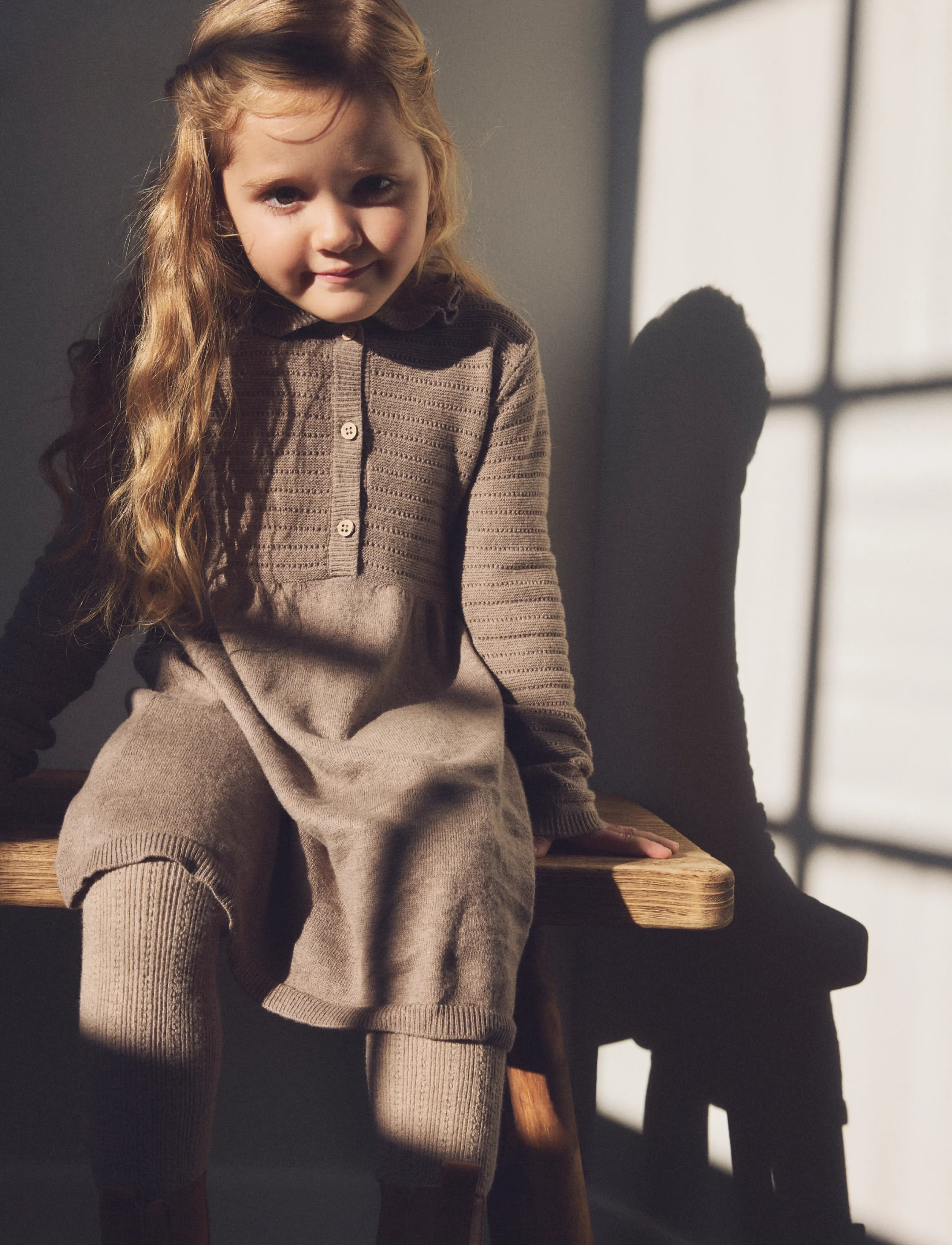 Huttelihut - Dress LS Knit w. Wool - langärmelige freizeitkleider - cinder melange - 4