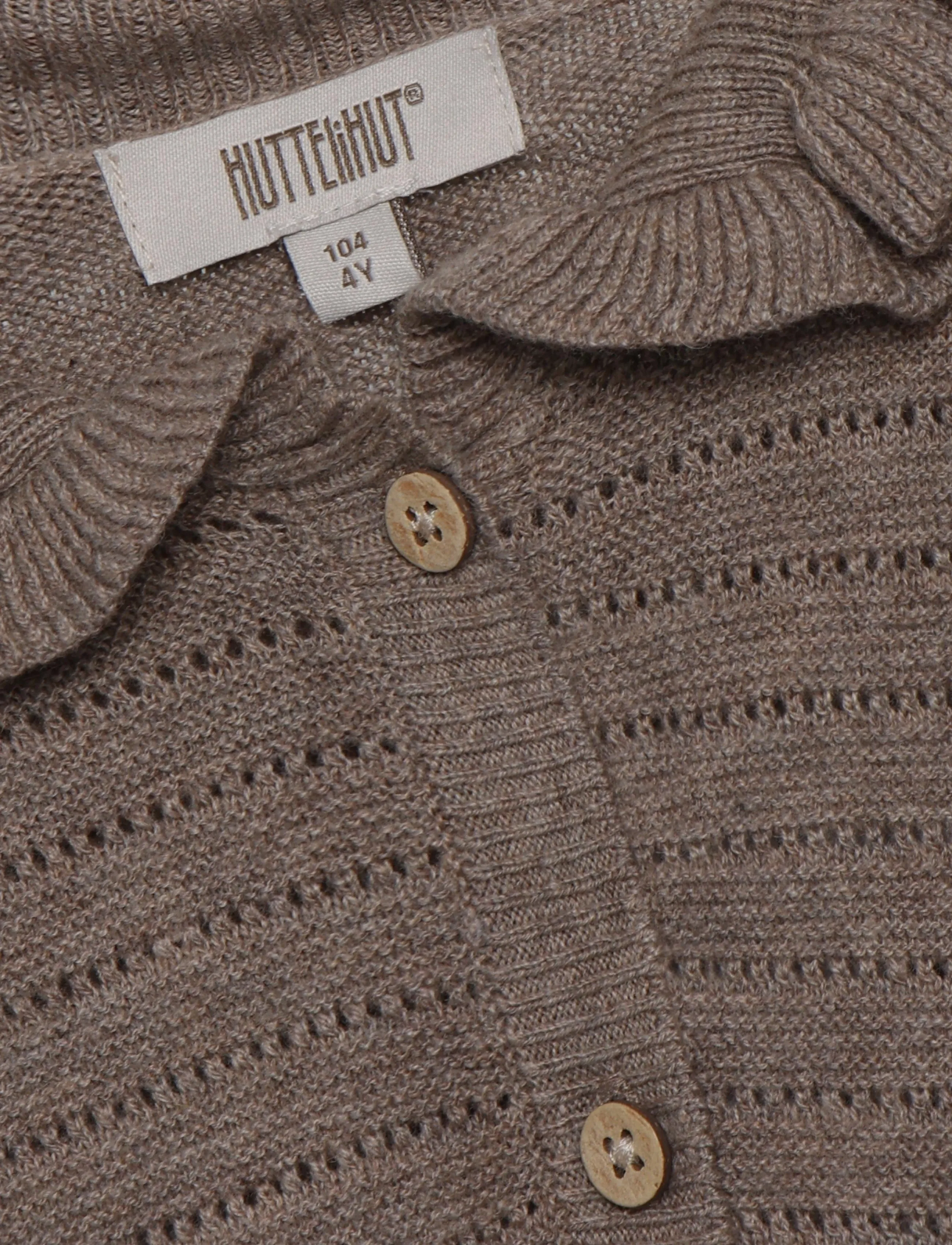 Huttelihut - Dress LS Knit w. Wool - langärmelige freizeitkleider - cinder melange - 5