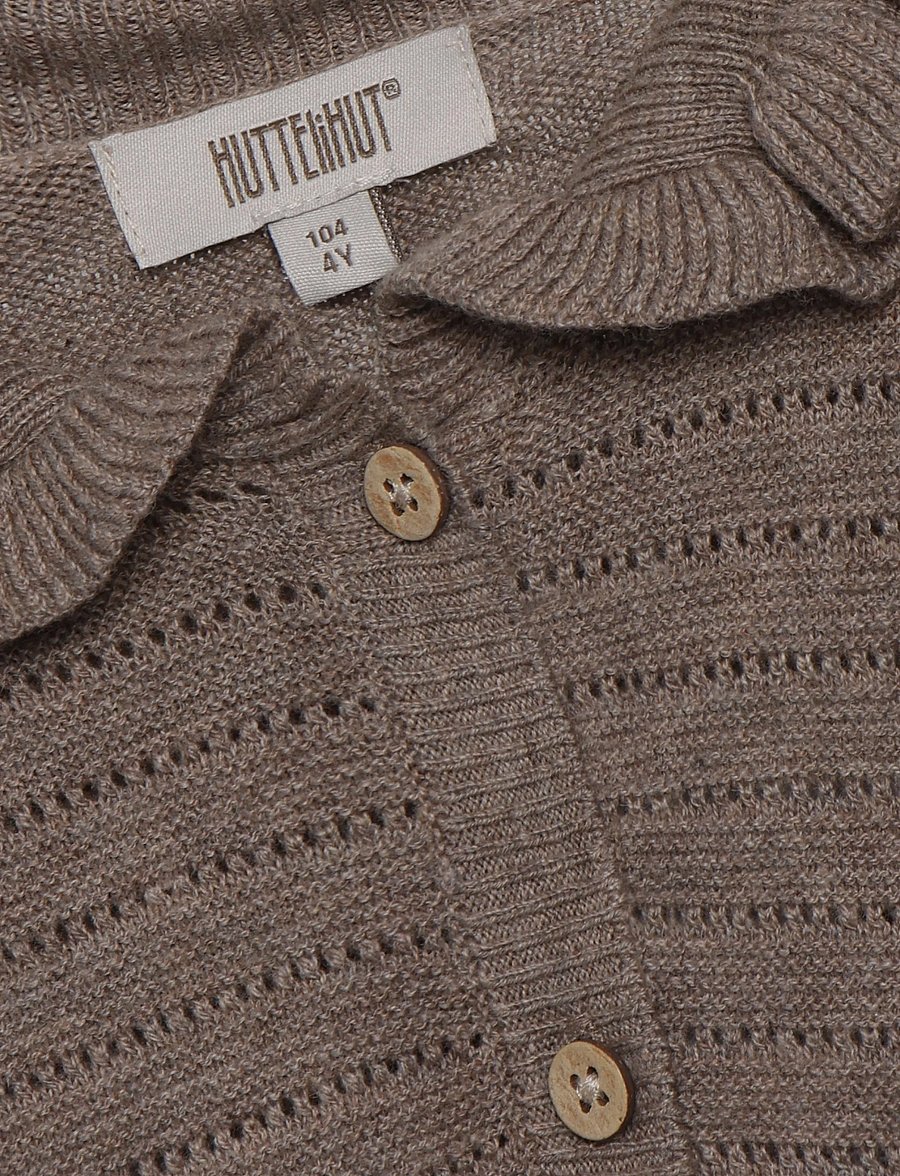 Huttelihut - Dress LS Knit w. Wool - langärmelige freizeitkleider - cinder melange - 5