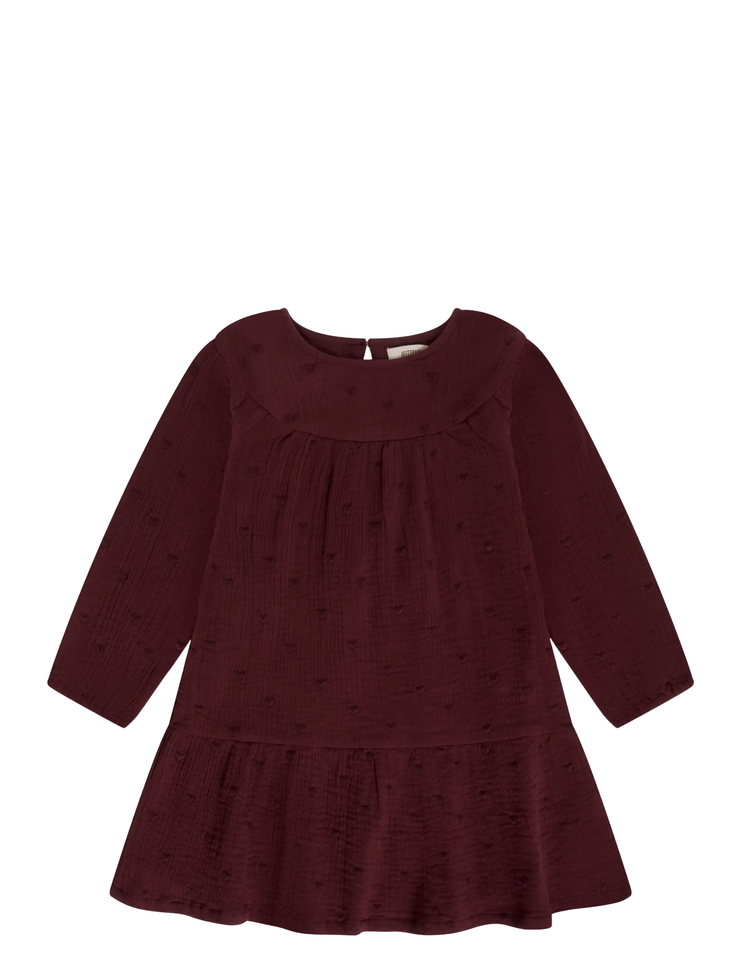 Huttelihut Dress LS Woven - Kleidung - PORT ROYALE / burgundy