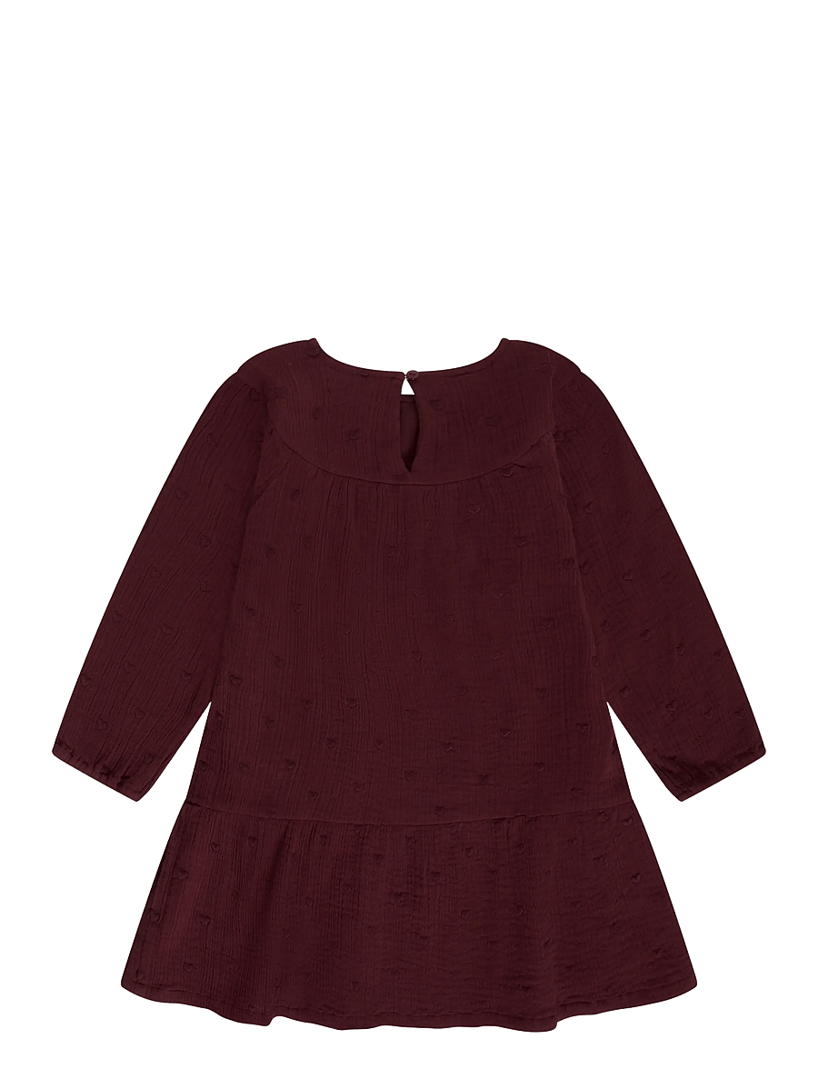 Huttelihut - Dress LS Woven - langärmelige babykleider - port royale - 1
