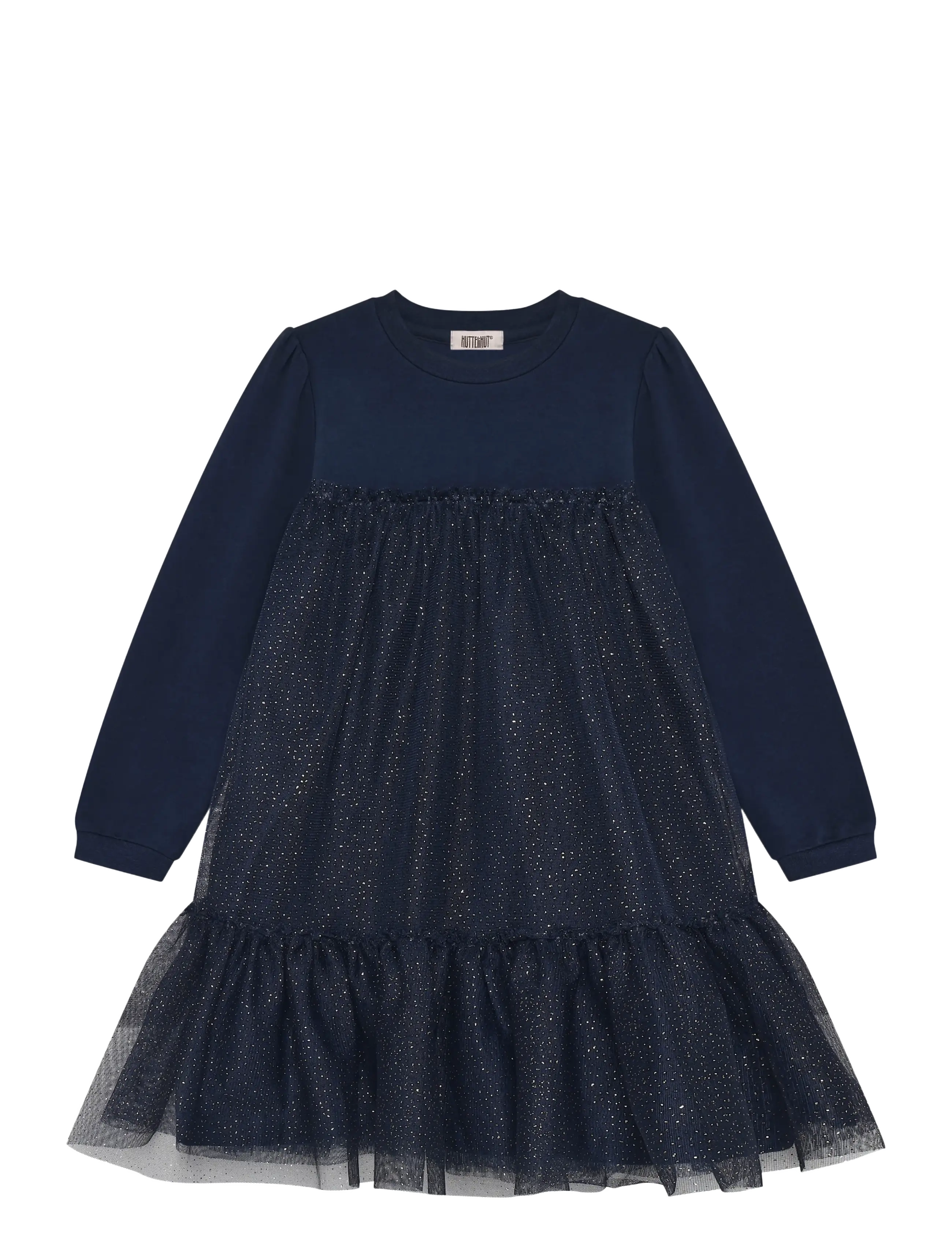 Huttelihut Dress LS Tulle - Kleidung - BLACK IRIS / navy
