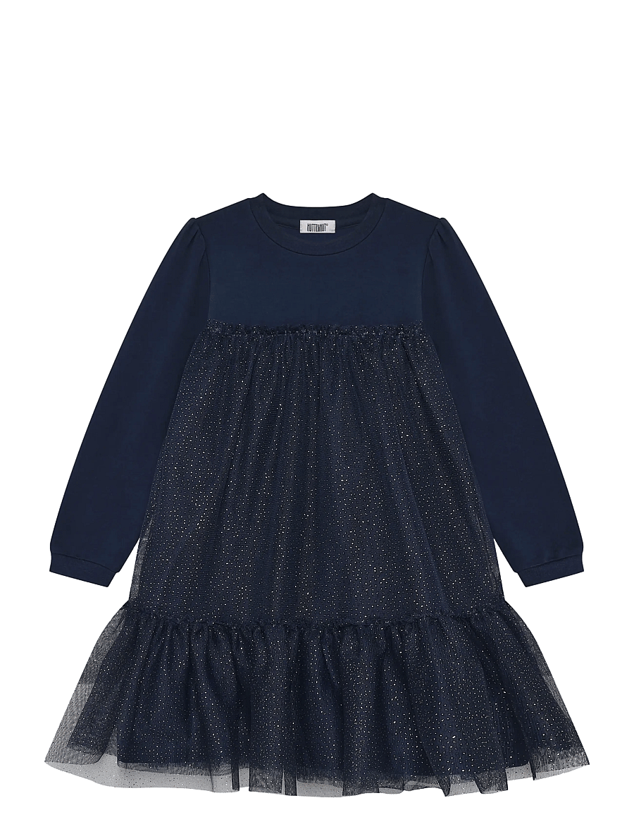 Huttelihut - Dress LS Tulle - partykleider - black iris - 0