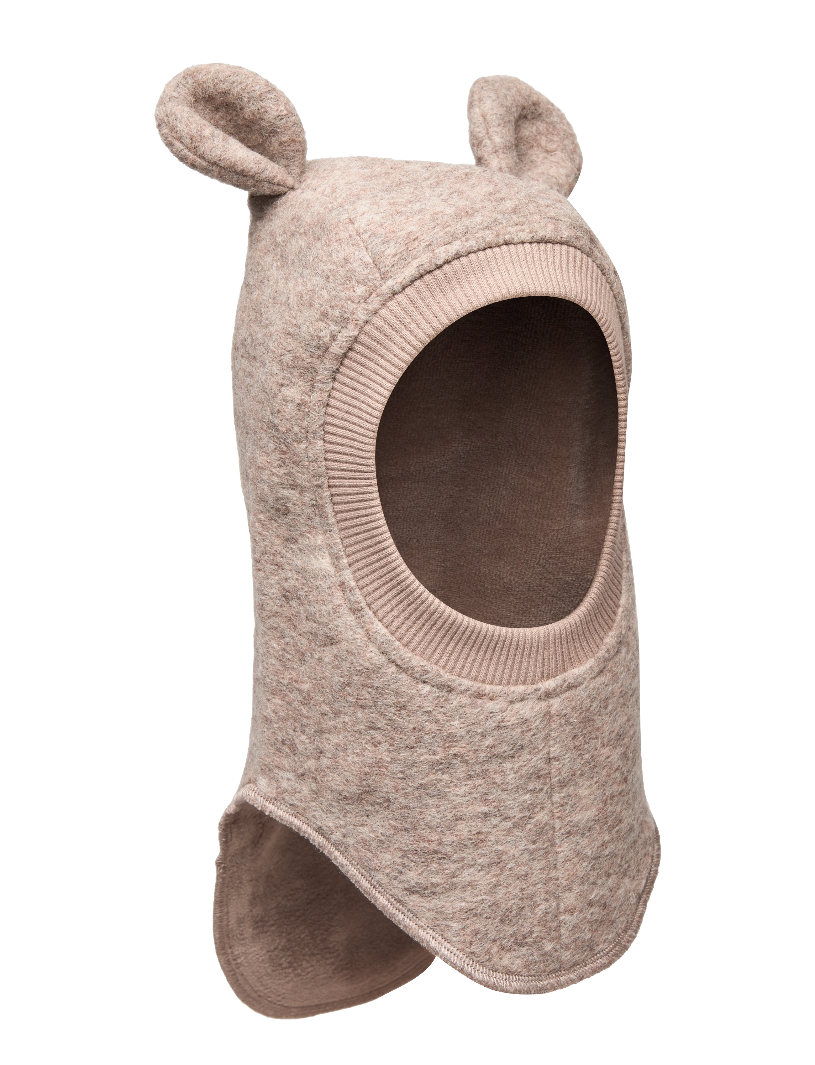 Huttelihut Balaclava Ears Wool - Hatut - CAMEL MELANGE / beige