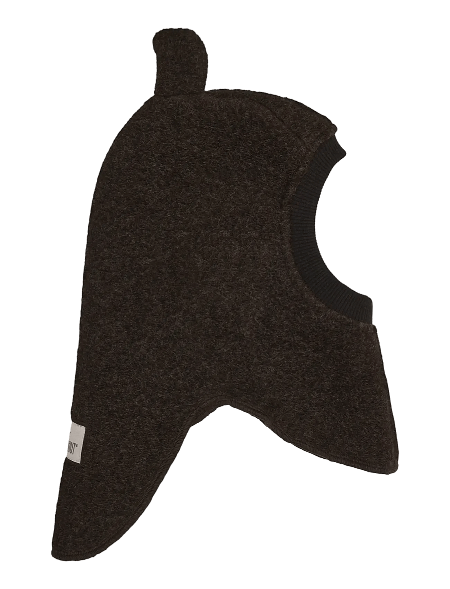 Huttelihut - Balaclava Ears Wool - winteraccessoires - dark brown melange - 0