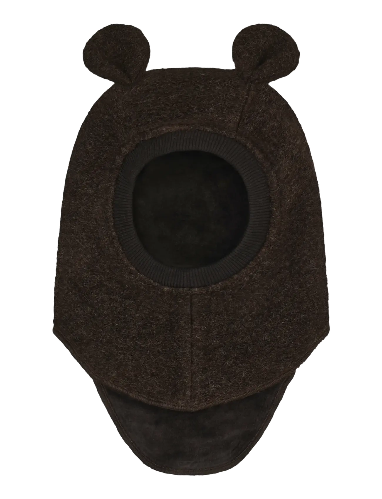 Huttelihut - Balaclava Ears Wool - winteraccessoires - dark brown melange - 1