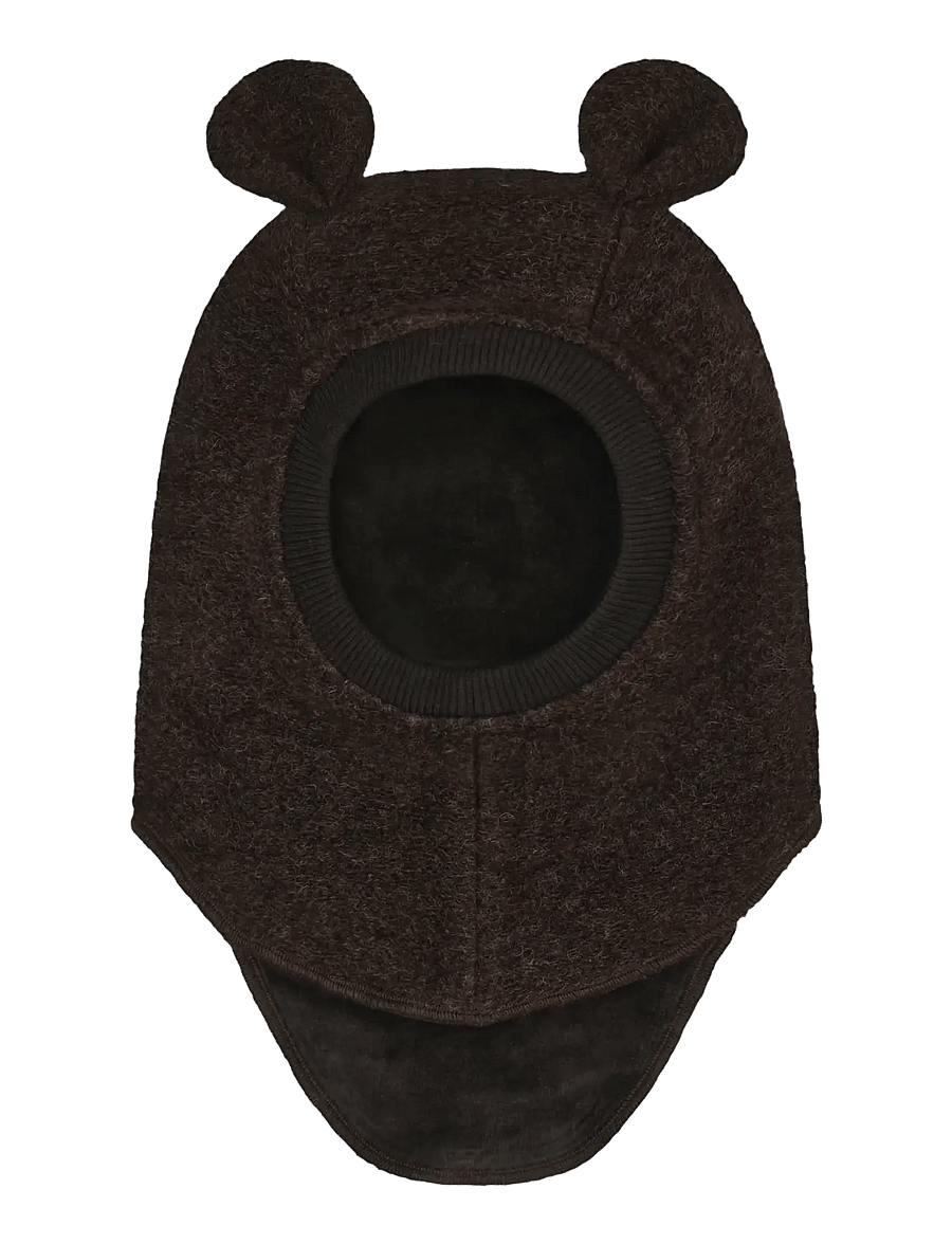 Huttelihut - Balaclava Ears Wool - winteraccessoires - dark brown melange - 1