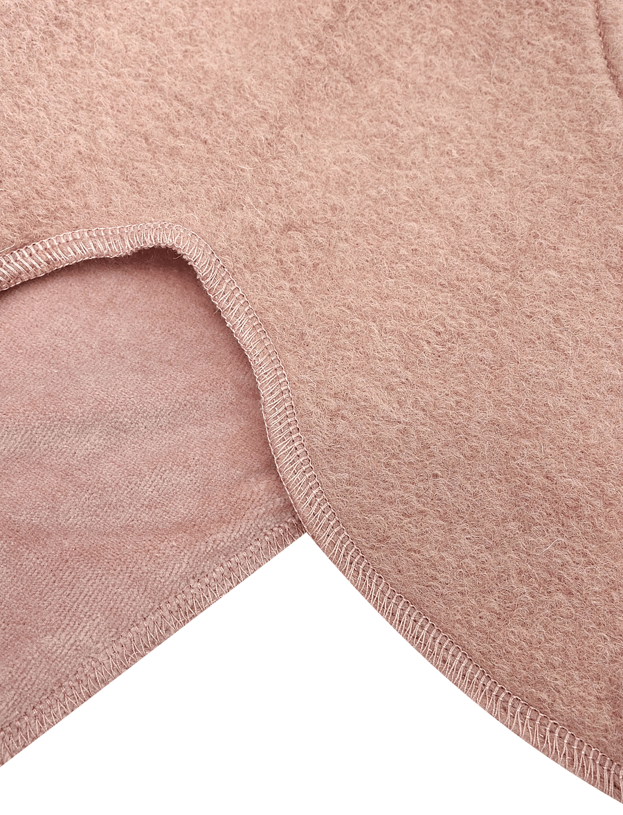 Huttelihut - Balaclava Wool Alpaca Pompoms - vinteraccessoarer - rose melange - 2