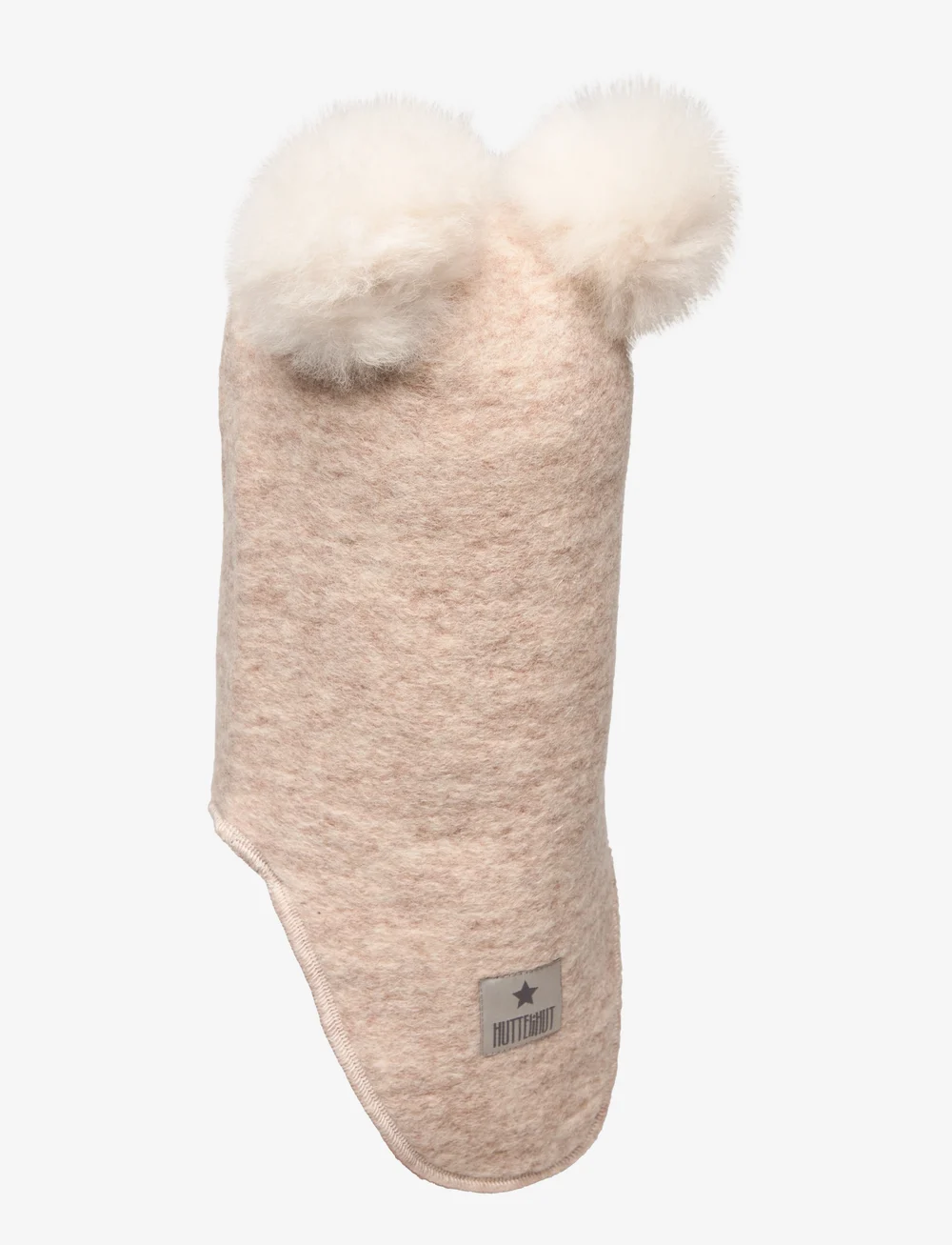 Huttelihut - Balaclava w. Alpaca Pompoms - Žiemos aksesuarai - sand melange - 1