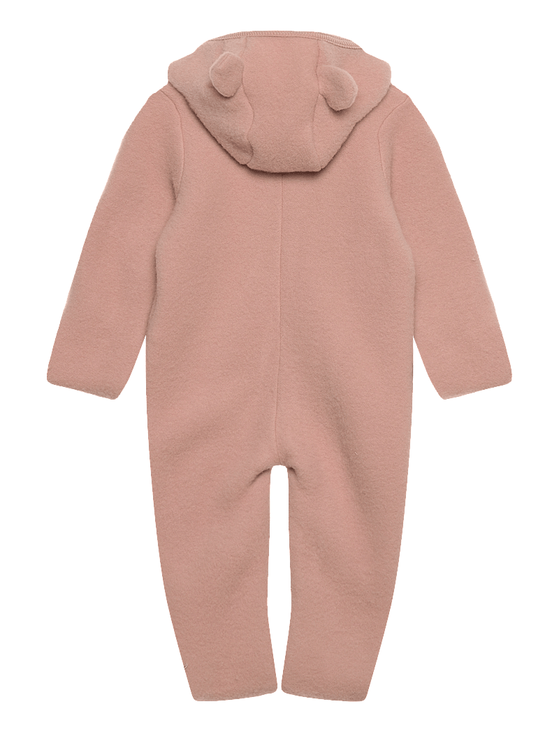 Huttelihut - Pram Suit Ears Wool Fleece - combinaison polaire - mahogany rose - 1