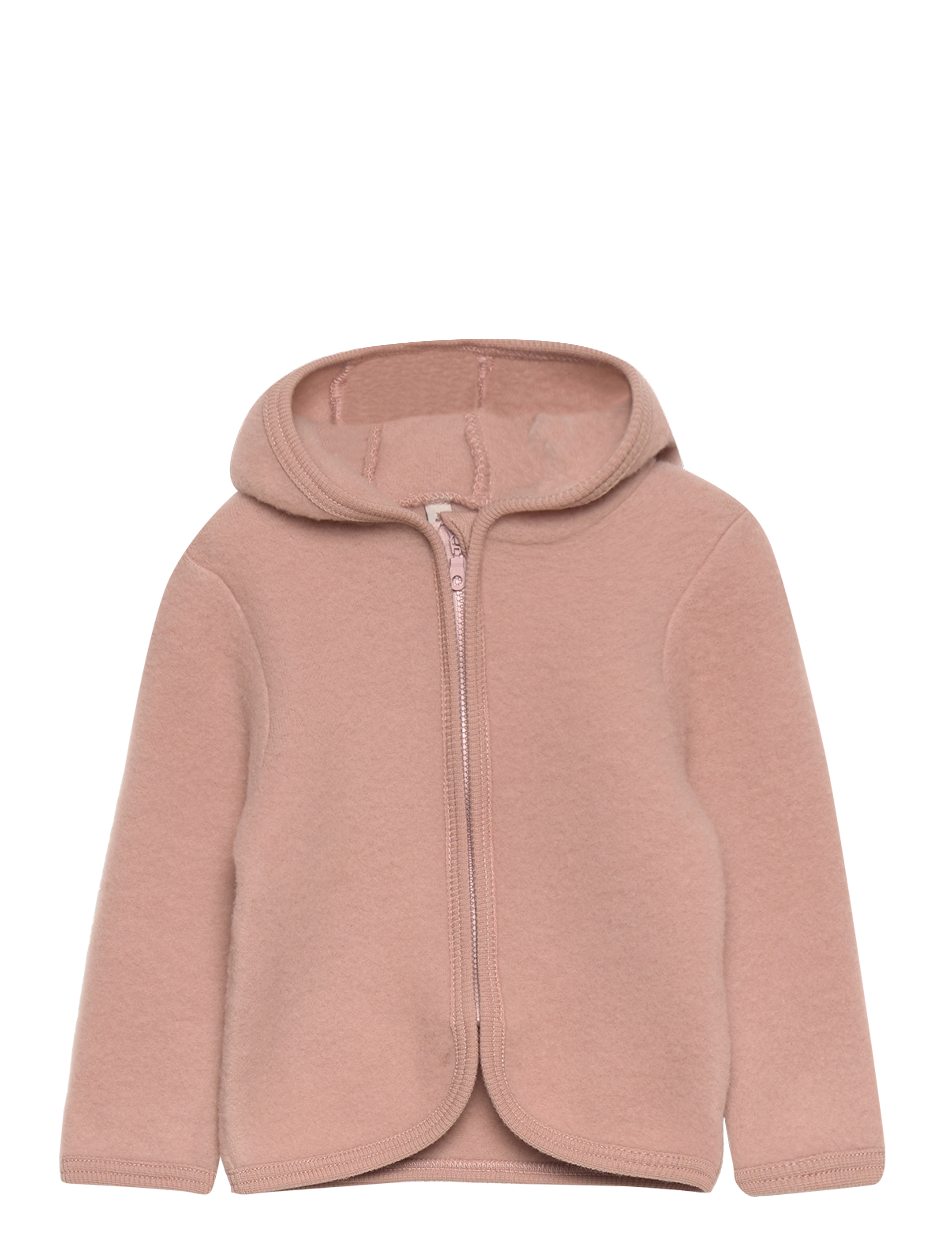 Huttelihut Jacket Ears Wool Fleece, 98, Fleece Oberbekleidung, Rosa - Jackets, Kinder