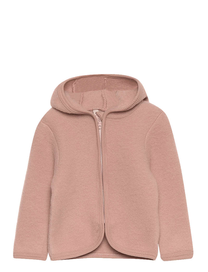 Huttelihut - Jacket Ears Wool Fleece - fleecejackor - mahogany rose - 0