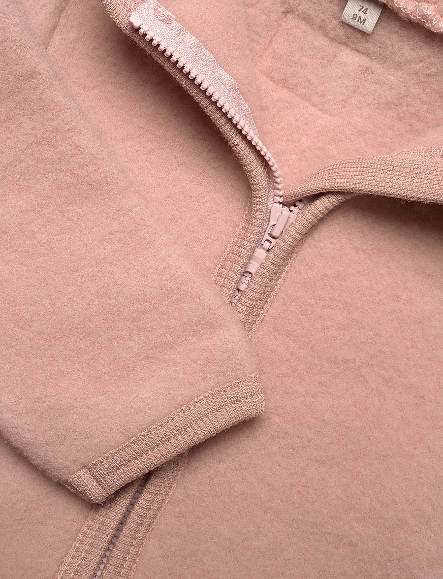 Huttelihut - Jacket Ears Wool Fleece - fliisjakid - mahogany rose - 2