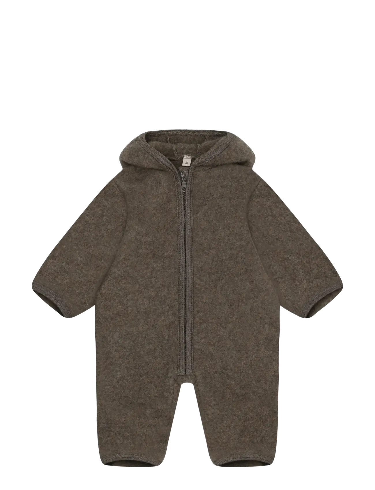 Huttelihut Pram Suit Wool Fleece - Back to school - BROWN MELANGE / brown