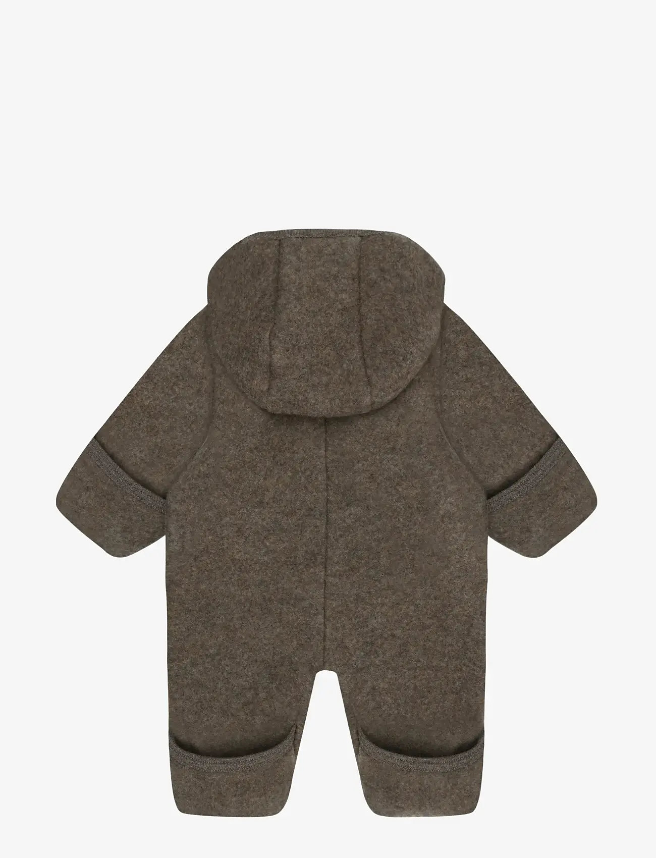 Huttelihut - Pram Suit Wool Fleece - fleece sæt - brown melange - 1