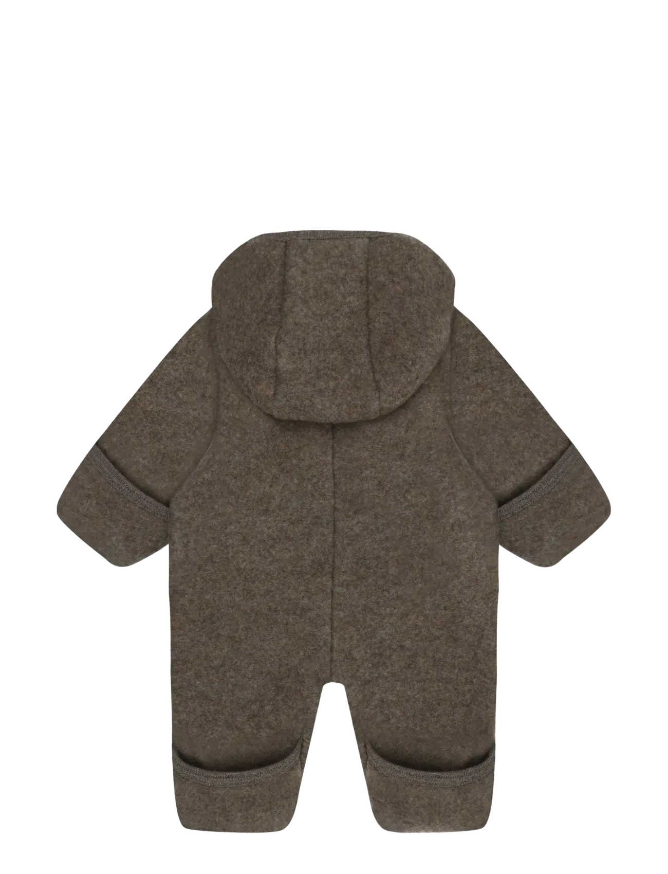 Huttelihut - Pram Suit Wool Fleece - fleece -setit - brown melange - 1