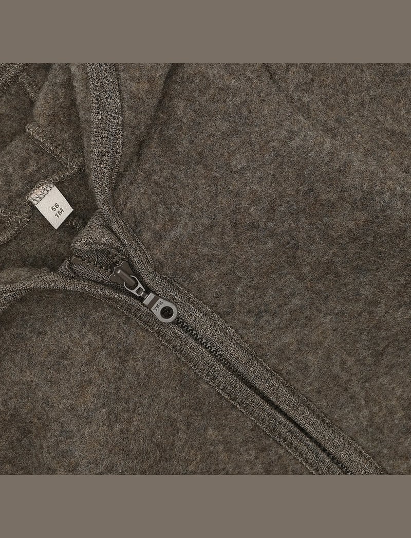 Huttelihut - Pram Suit Wool Fleece - fleece sæt - brown melange - 2