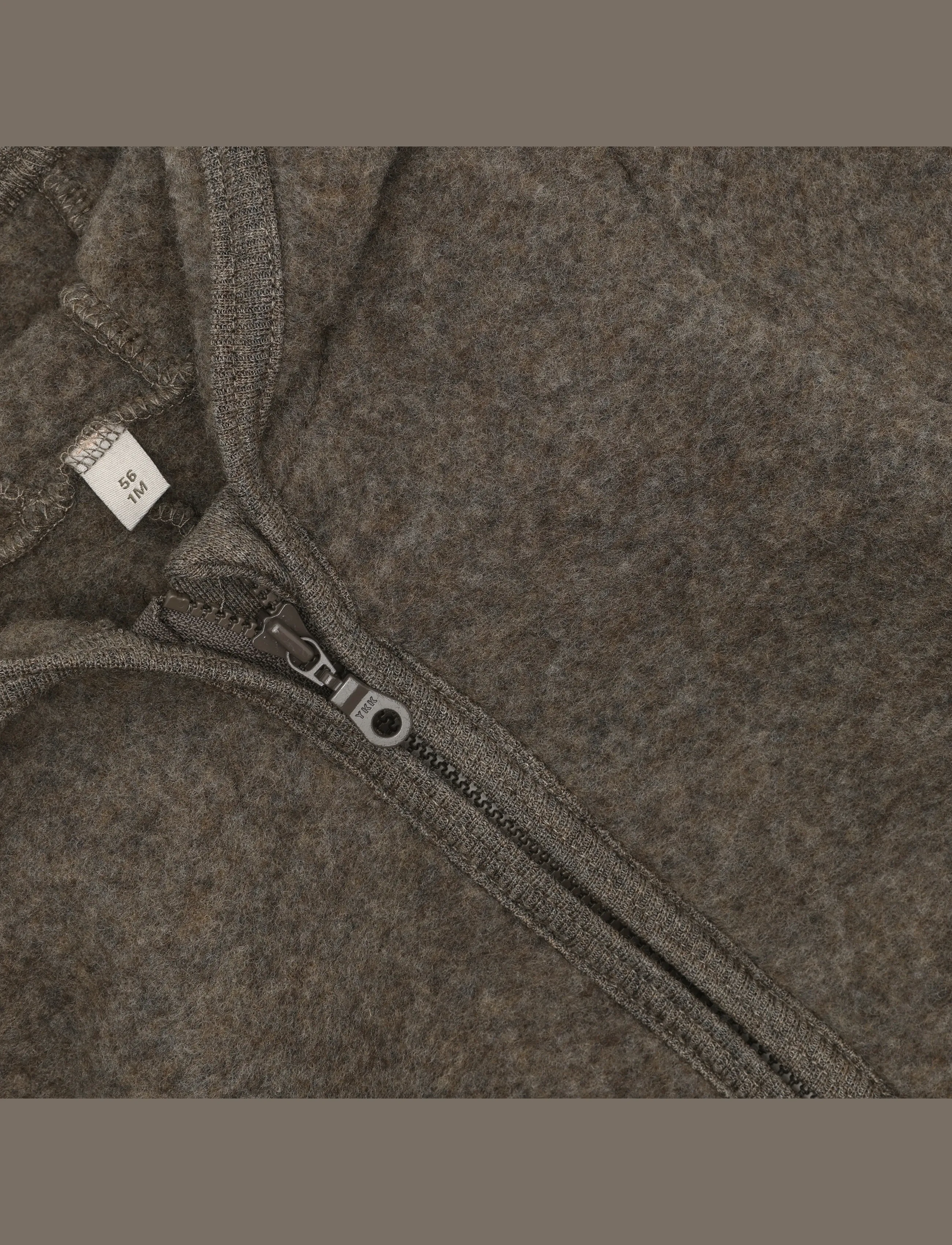 Huttelihut - Pram Suit Wool Fleece - fleece -setit - brown melange - 2