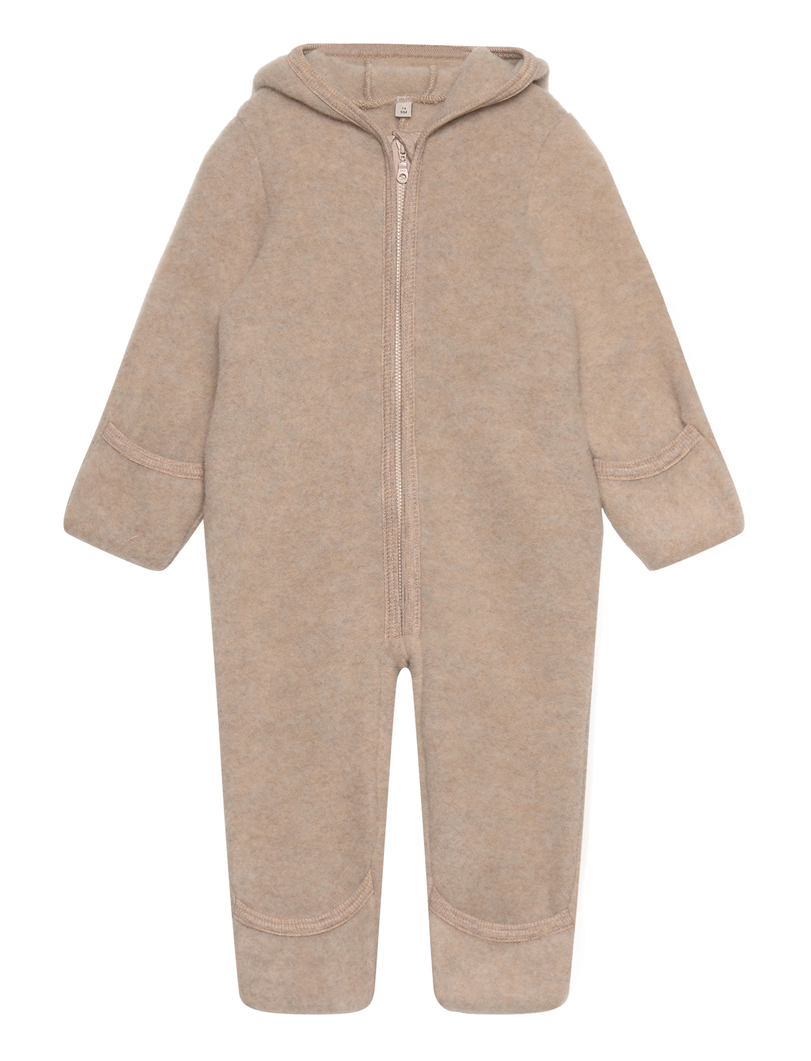 Huttelihut Pram Suit Wool Fleece, 56, Fleece Oberbekleidung, Beige - Suits, Kinder