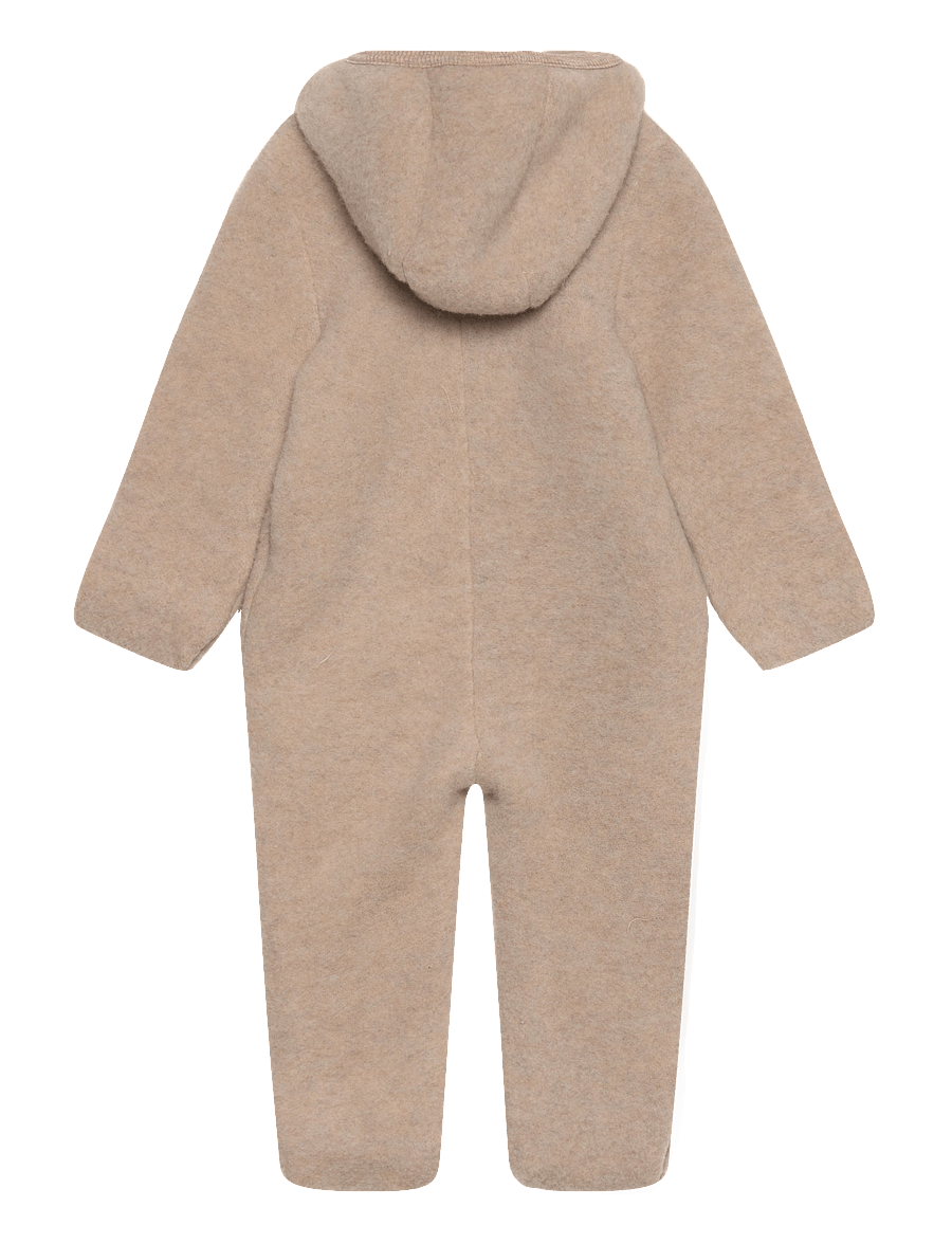 Huttelihut - Pram Suit Wool Fleece - fleeceset - camel melange - 1
