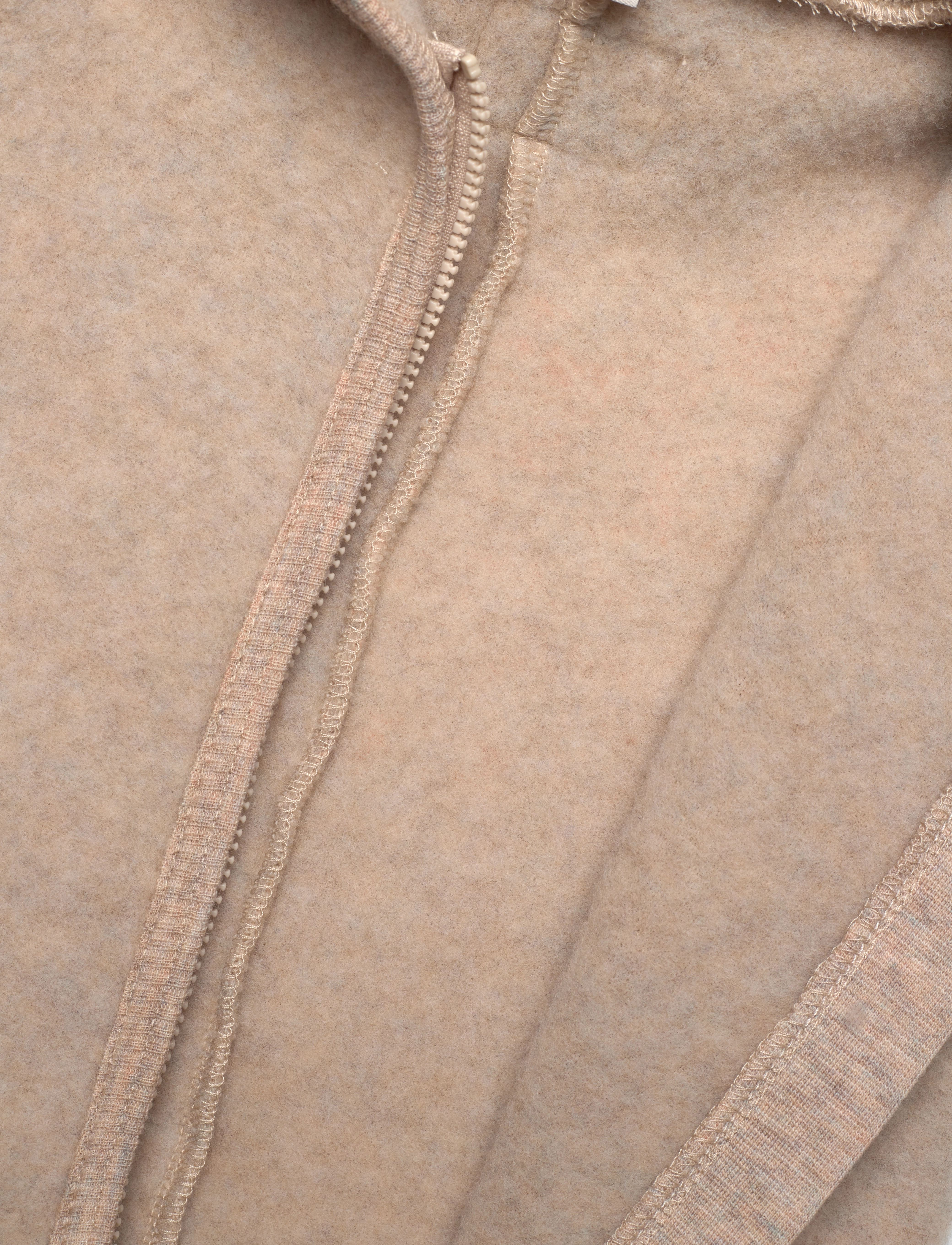 Huttelihut - Pram Suit Wool Fleece - fleece sets - camel melange - 3