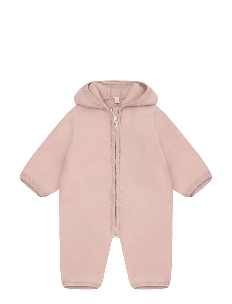 Huttelihut - Pram Suit Wool Fleece - fleece sæt - mahogany rose - 0