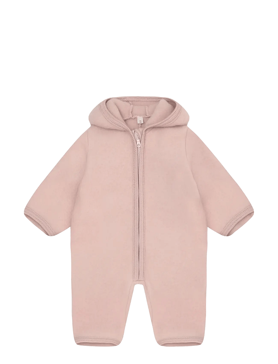 Huttelihut - Pram Suit Wool Fleece - fleeceset - mahogany rose - 0