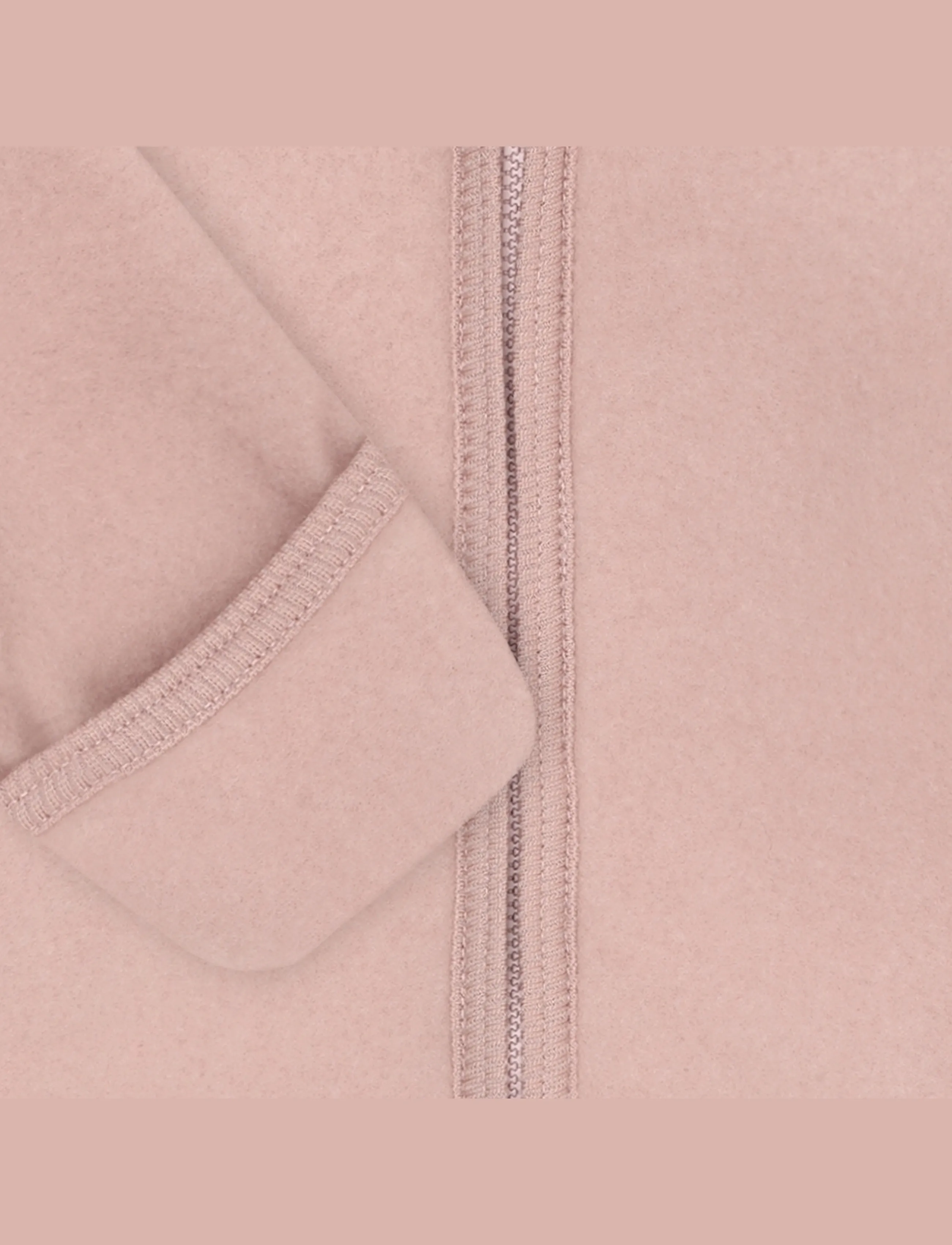 Huttelihut - Pram Suit Wool Fleece - fleece sets - mahogany rose - 2
