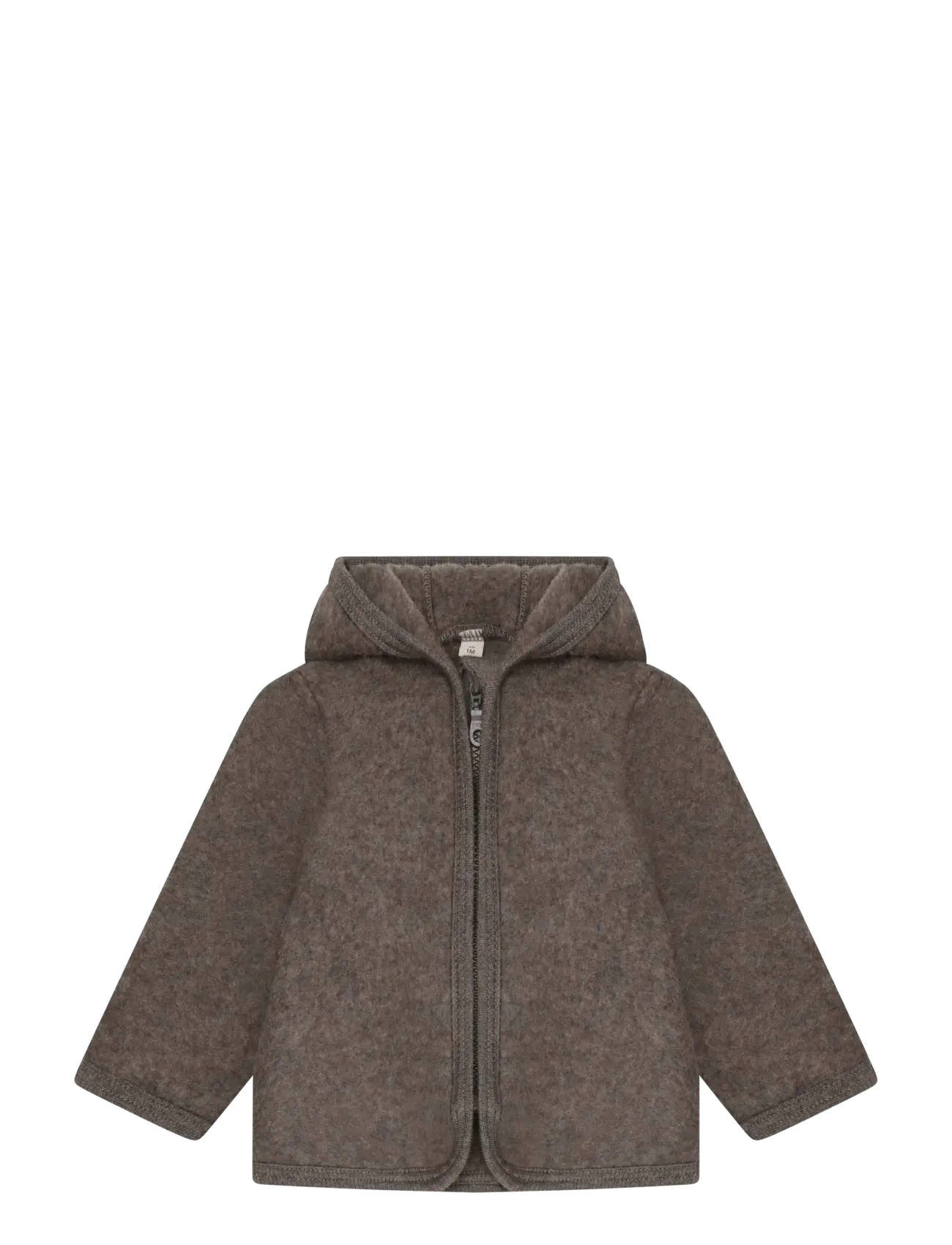 Huttelihut Jacket Wool Fleece, 68, Fleece Oberbekleidung, Braun - Jackets, Kinder