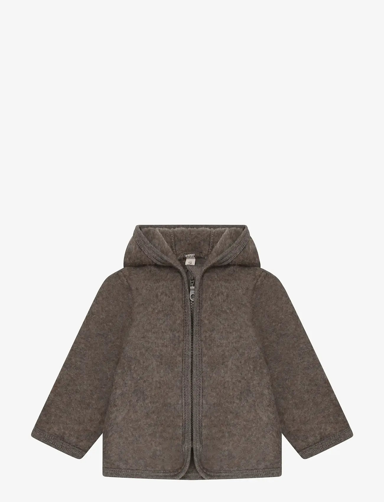 Huttelihut - Jacket Wool Fleece - fleecejacken - brown melange - 0