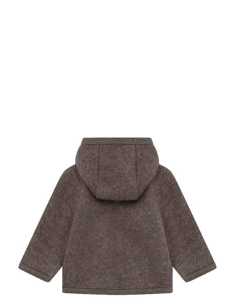 Huttelihut - Jacket Wool Fleece - fleecejacken - brown melange - 1