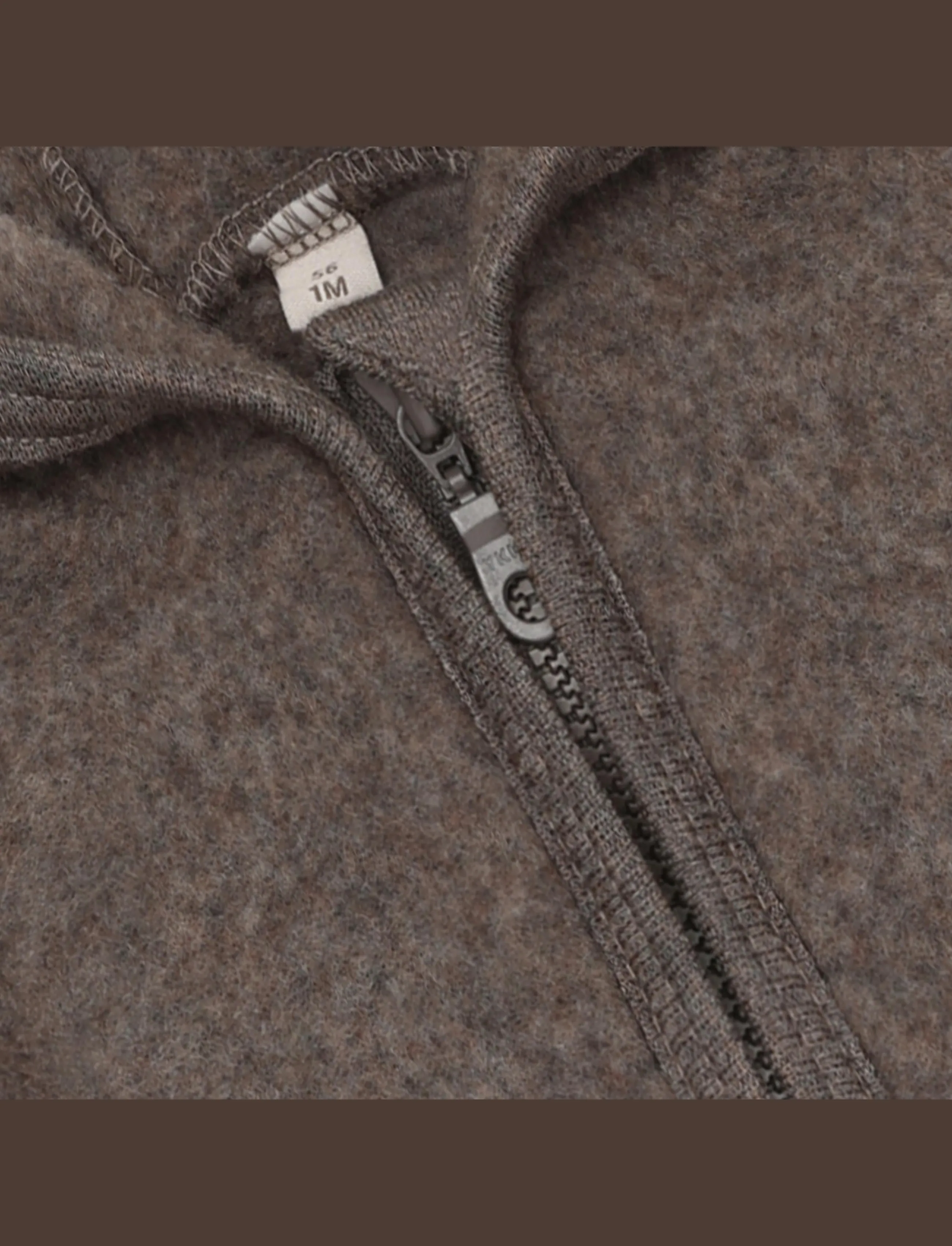 Huttelihut - Jacket Wool Fleece - fliisjakid - brown melange - 2