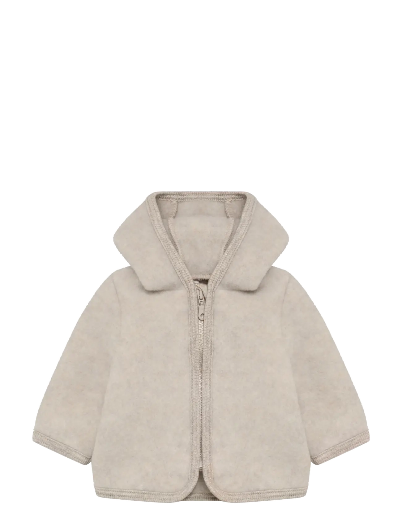 Huttelihut Jacket Wool Fleece, 92, Fleece Oberbekleidung, Beige - Jackets, Kinder
