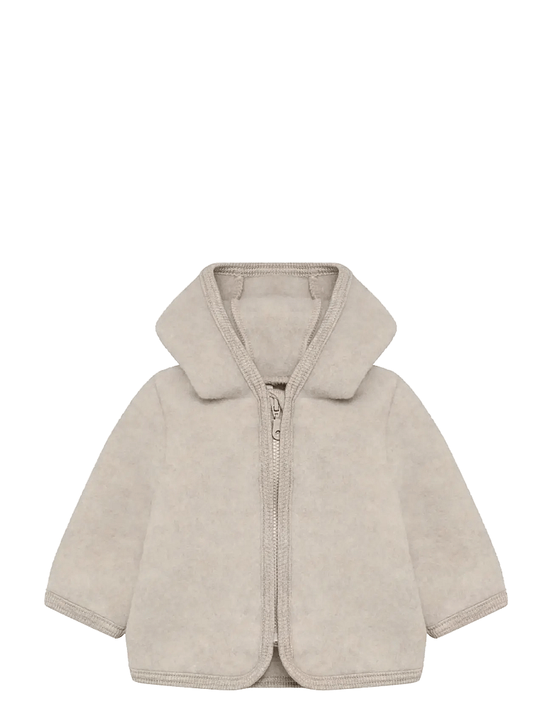 Huttelihut - Jacket Wool Fleece - fleecejakker - camel melange - 0