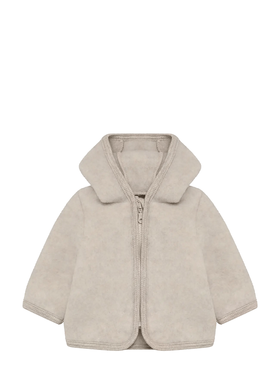 Huttelihut - Jacket Wool Fleece - fleecejacken - camel melange - 0