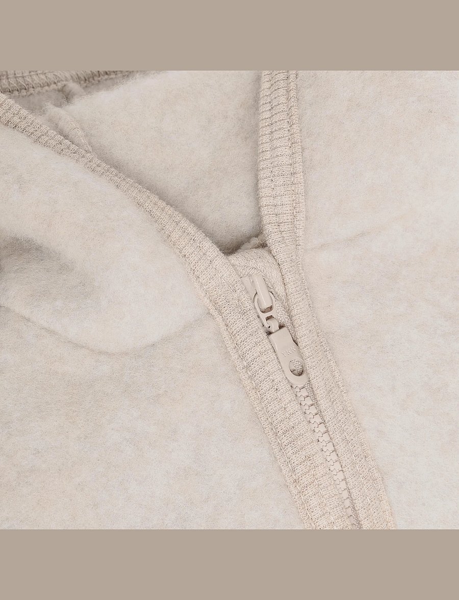 Huttelihut - Jacket Wool Fleece - fleecejacken - camel melange - 2