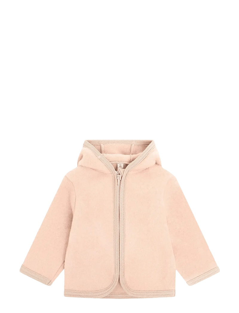 Huttelihut - Jacket Wool Fleece - fleecejakker - mahogany rose - 0