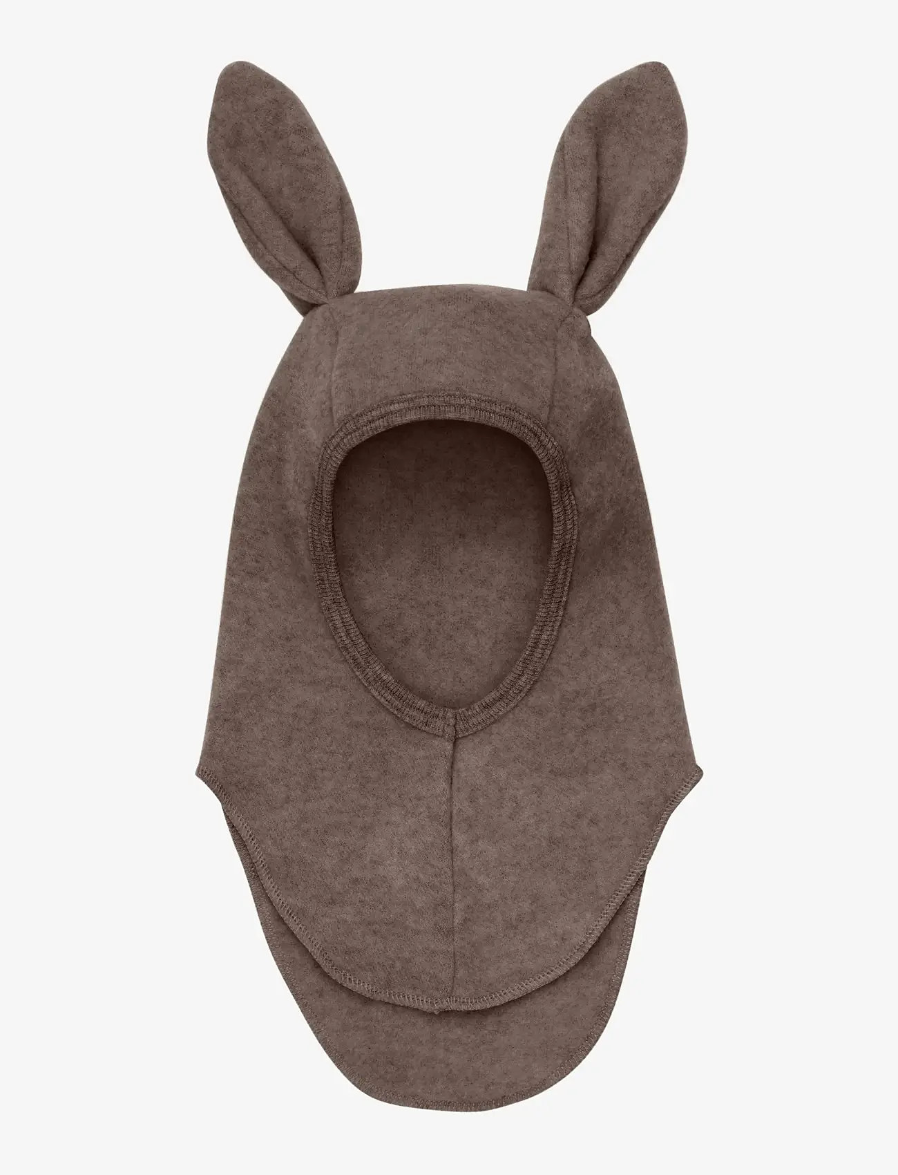 Huttelihut - Balaclava Ears Wool Fleece - mössor & kepsar - brown melange - 1