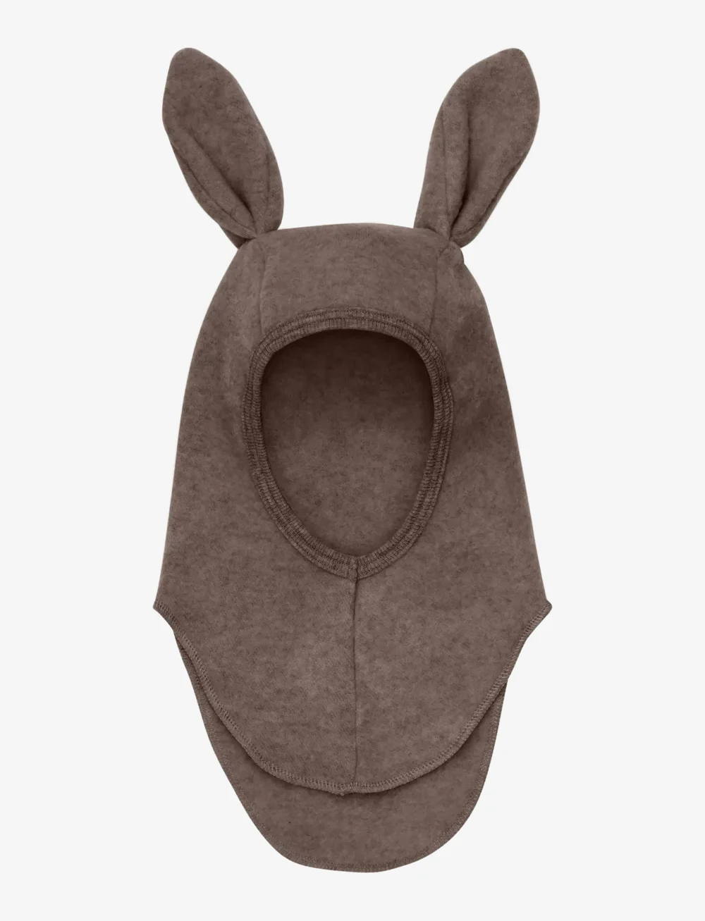 Huttelihut - Balaclava Ears Wool Fleece - mössor & kepsar - brown melange - 1