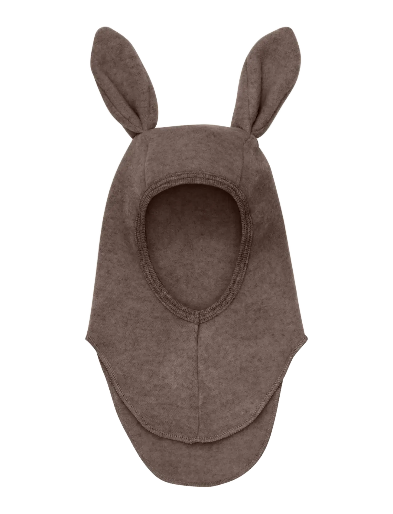 Huttelihut Balaclava Ears Wool Fleece - Huttelihut - BROWN MELANGE / brown