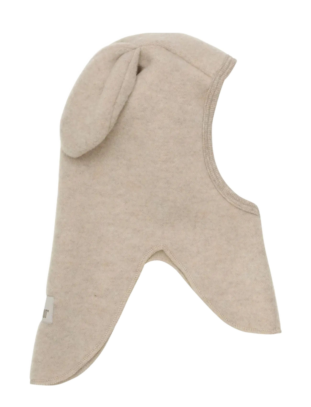 Huttelihut - Balaclava Ears Wool Fleece - mössor & kepsar - camel melange - 2