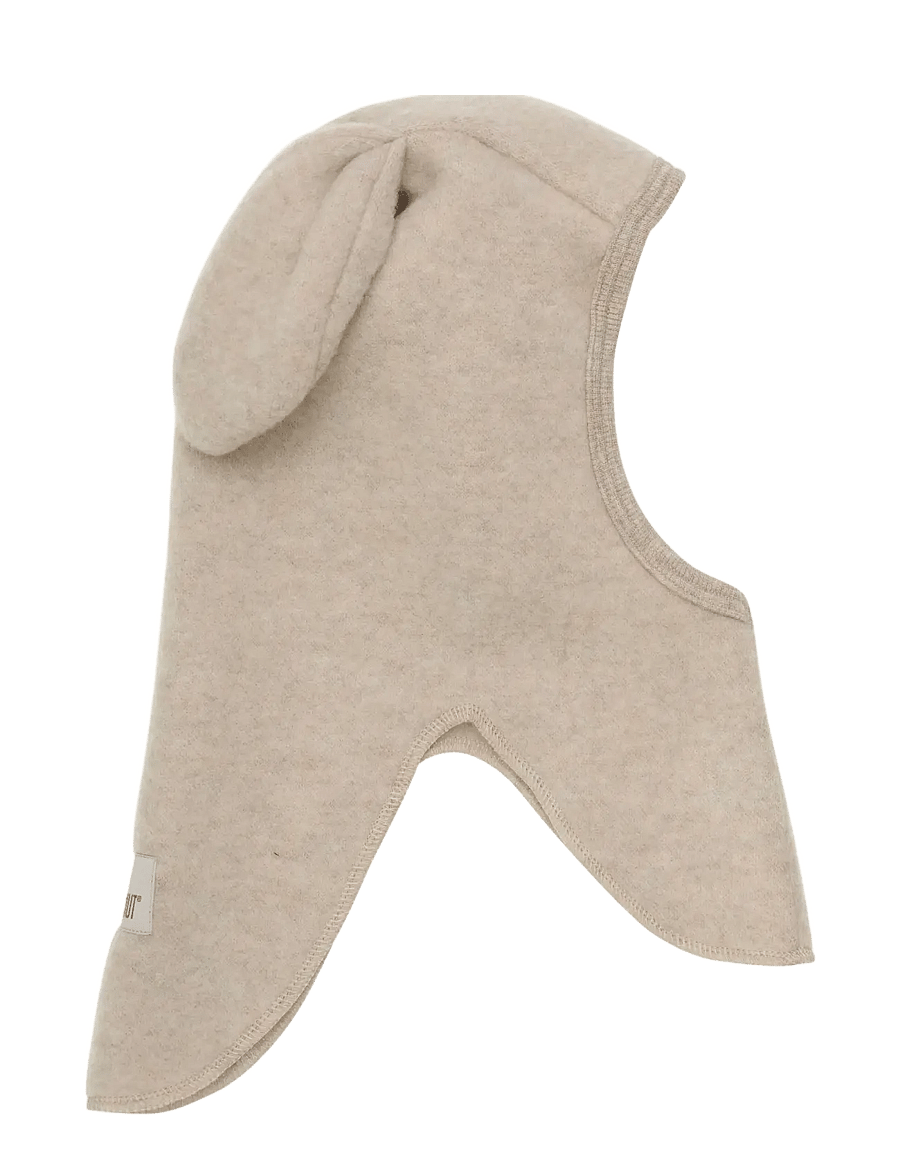 Huttelihut - Balaclava Ears Wool Fleece - mössor & kepsar - camel melange - 2