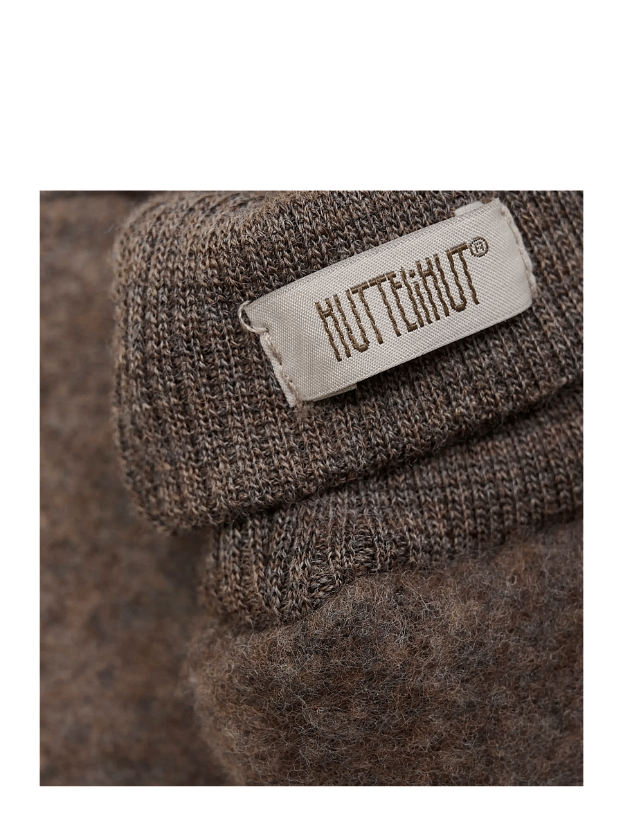 Huttelihut - Mittens Wool Fleece - handsker - brown melange - 2
