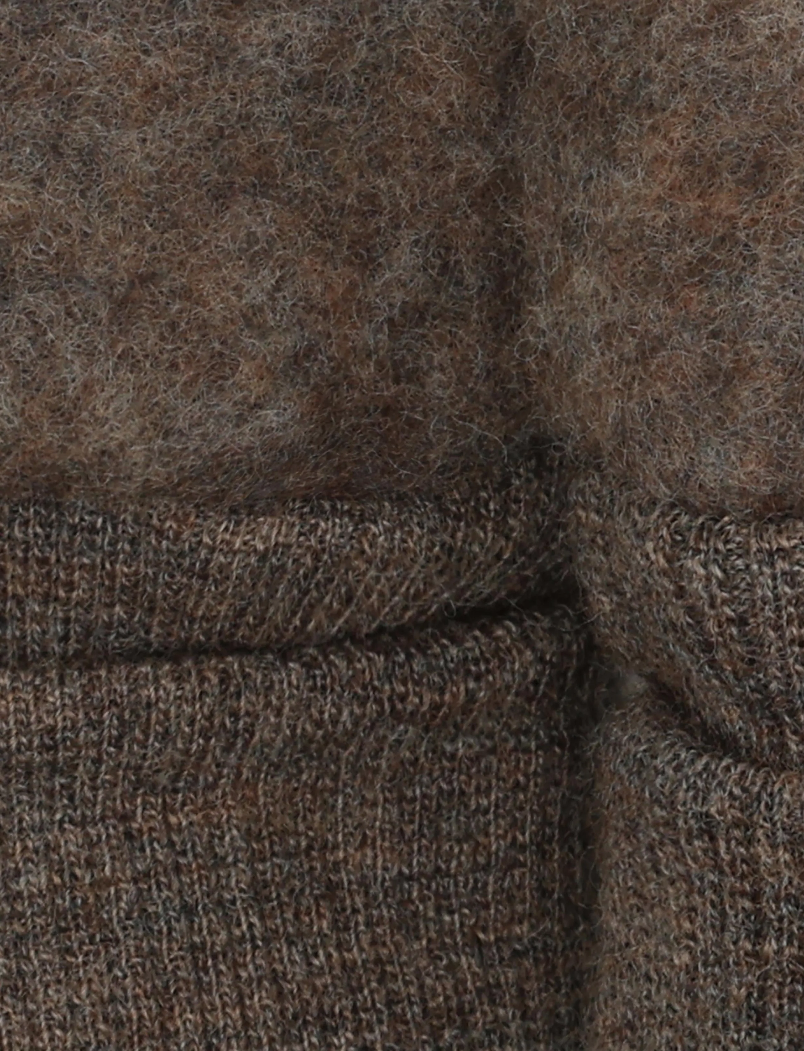 Huttelihut - Mittens Wool Fleece - lowest prices - brown melange - 3