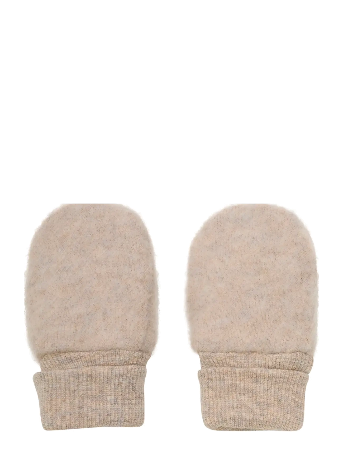 Huttelihut - Mittens Wool Fleece - camel melange - 1