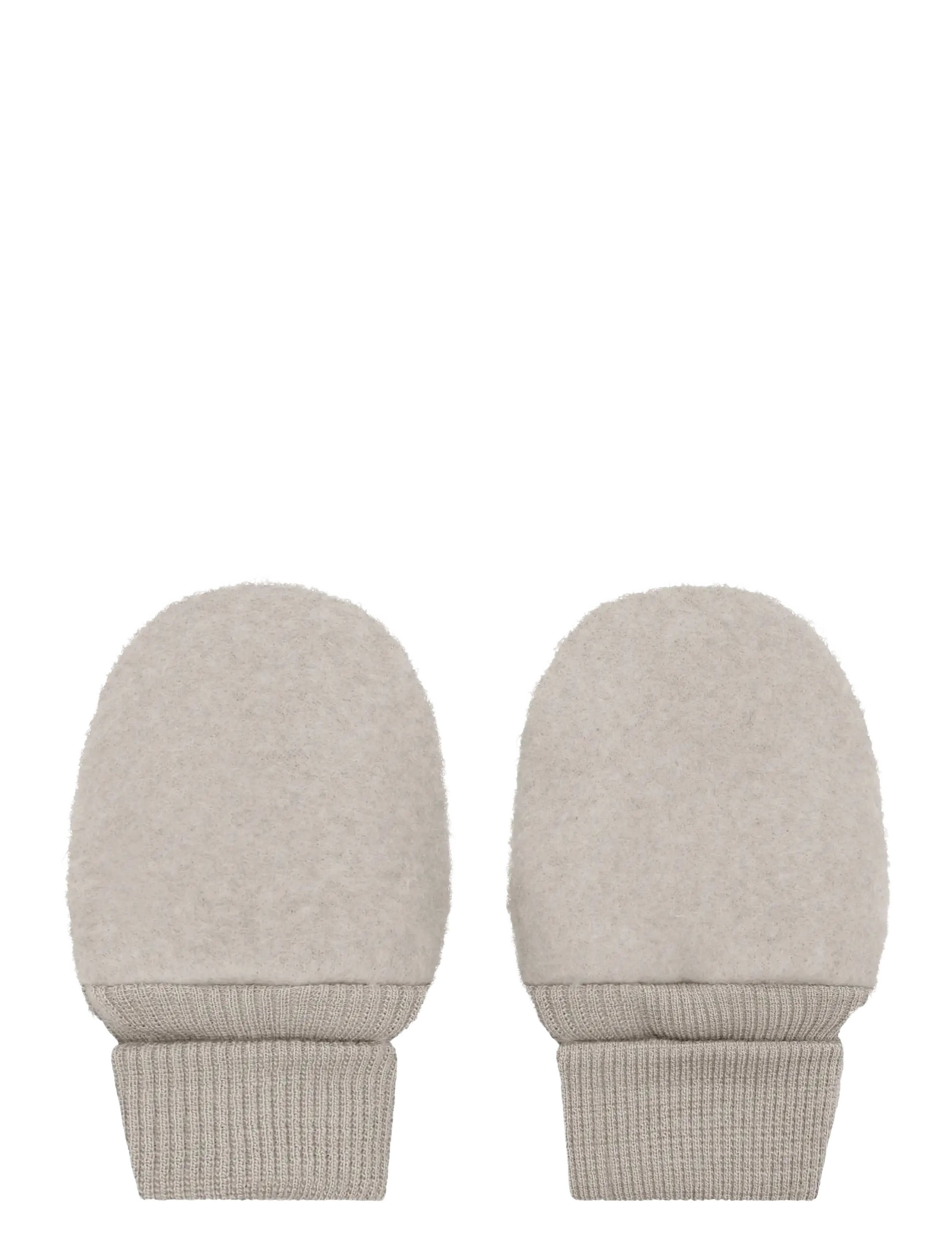 Huttelihut - Mittens Wool Fleece - handskar - camel melange - 1
