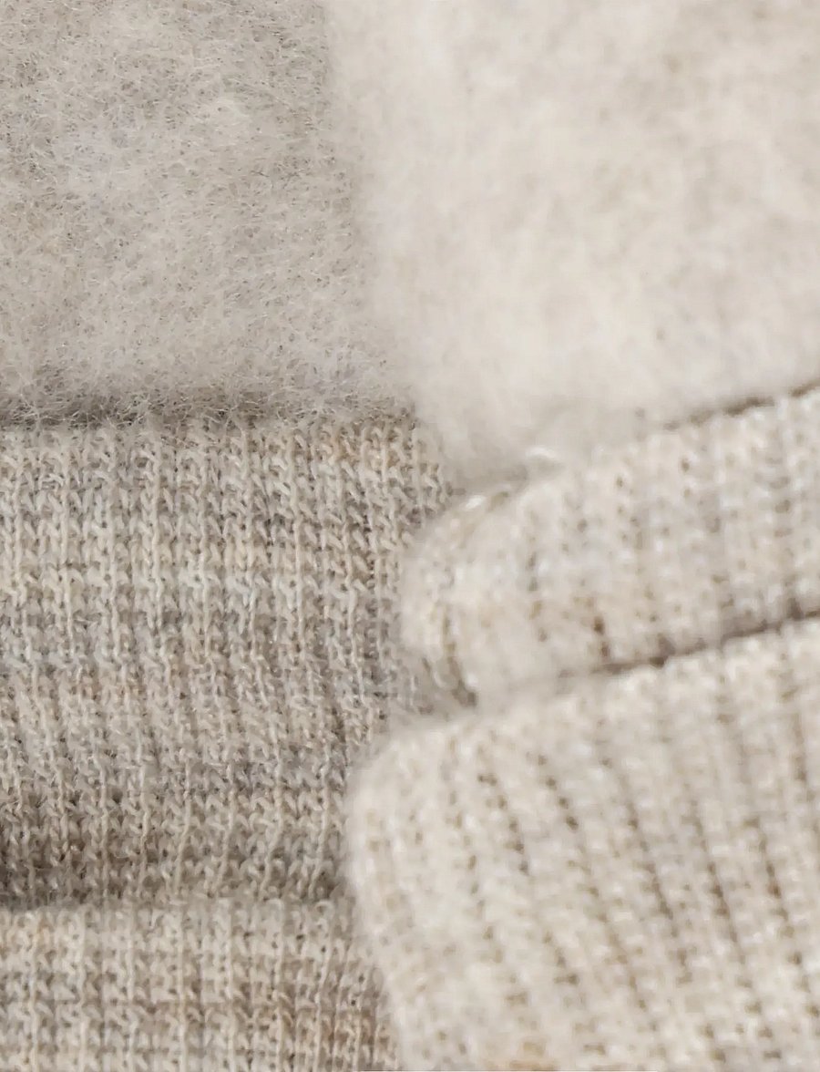 Huttelihut - Mittens Wool Fleece - handskar - camel melange - 2