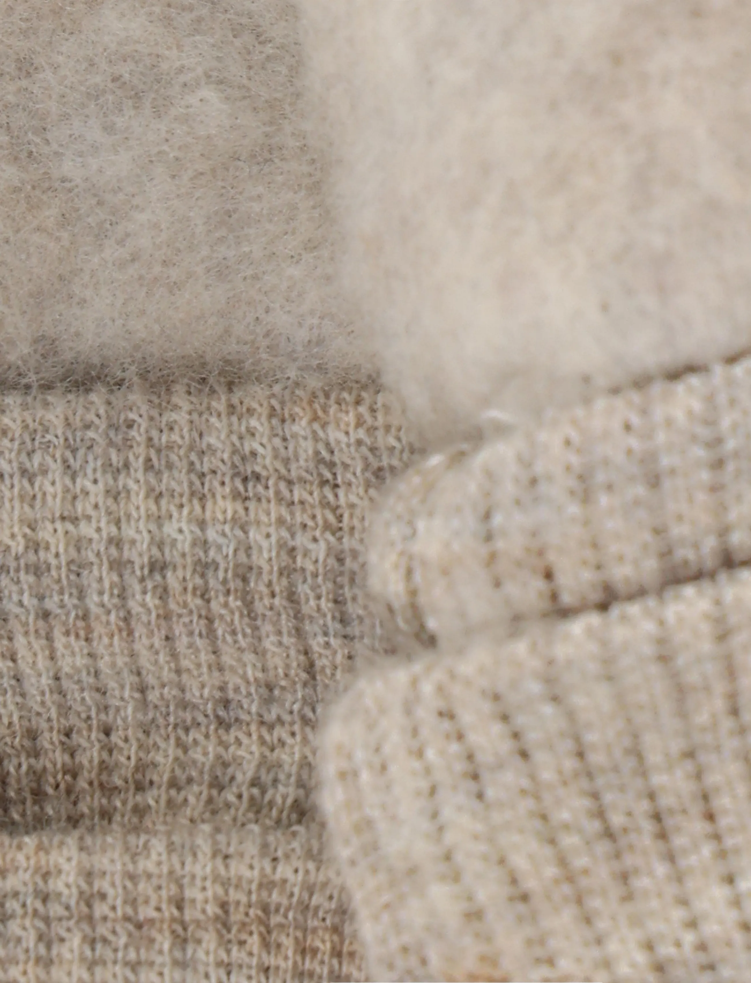 Huttelihut - Mittens Wool Fleece - camel melange - 3